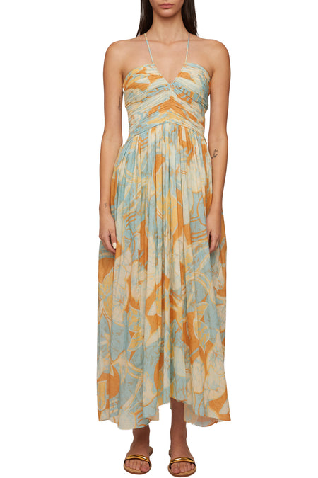 Larissa Printed Silk Dress