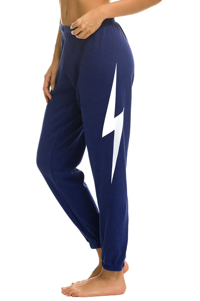 Bolt Sweatpant in Purple White