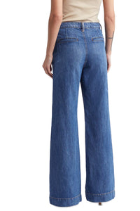 Wide Leg Denim Trouser in Summer