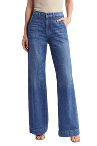 Wide Leg Denim Trouser in Summer
