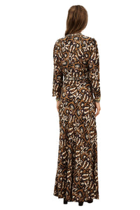 Onoa Midaxi Dress in Ocre