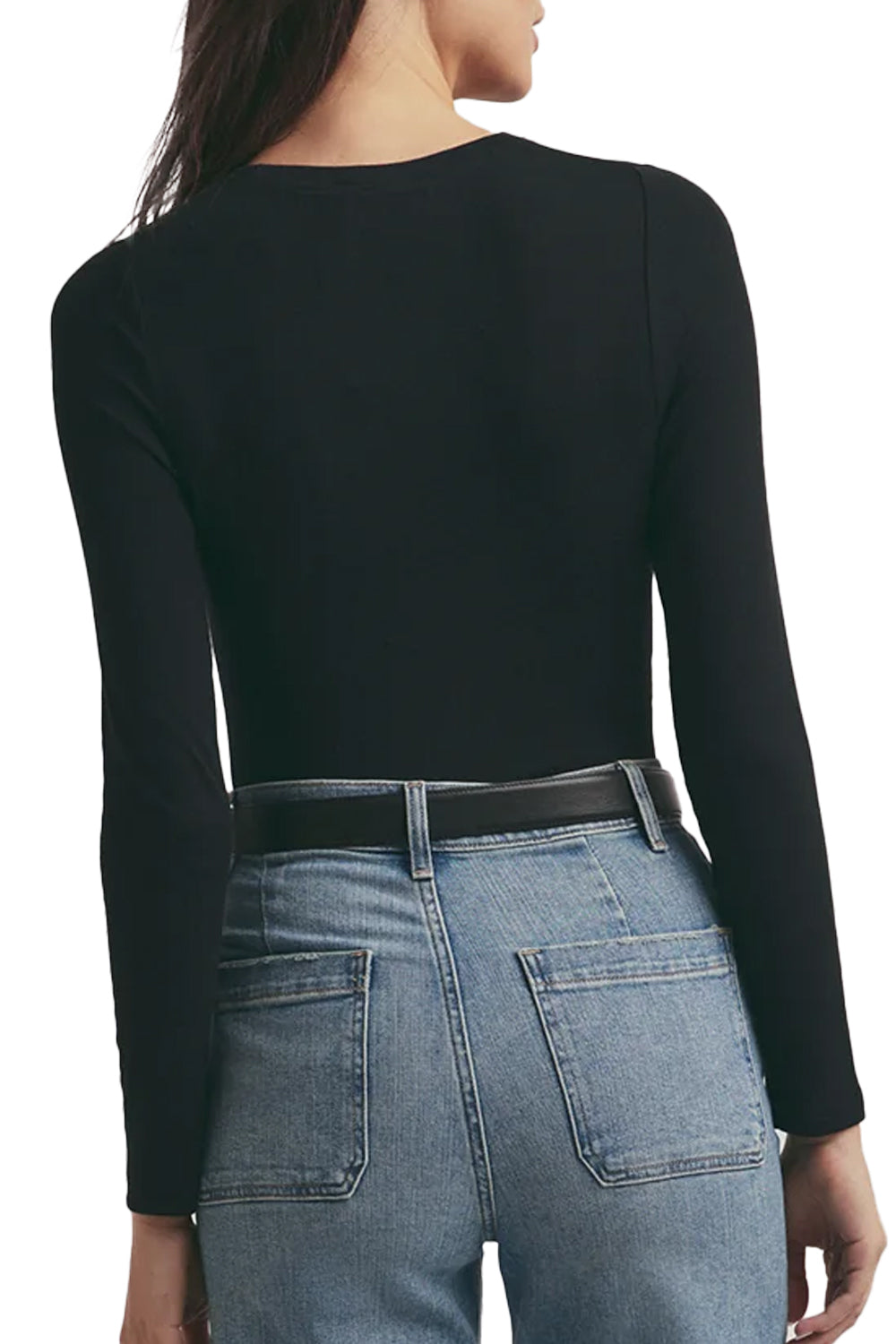 The Ribbed Long Sleeve in Black