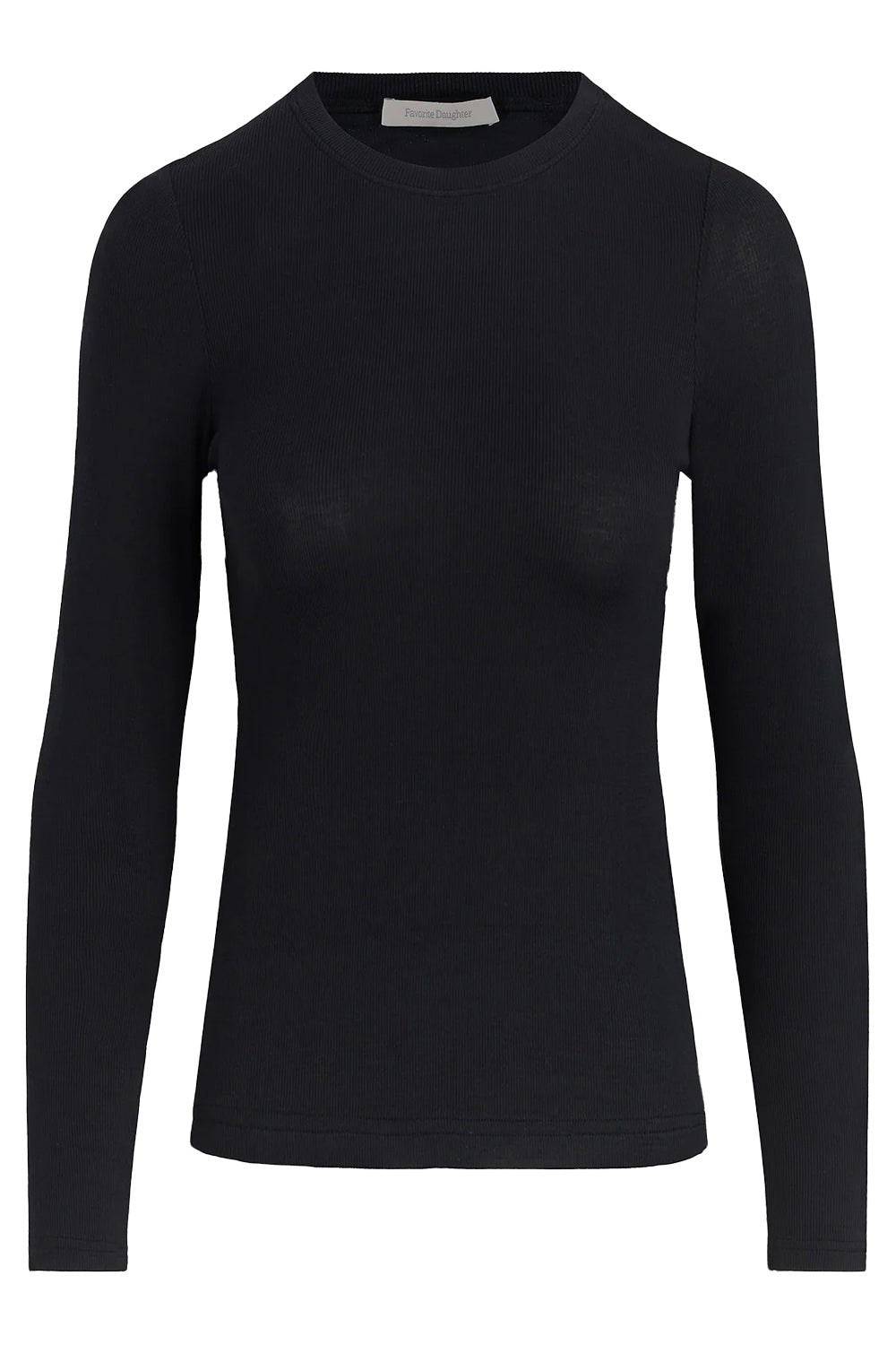 The Ribbed Long Sleeve in Black