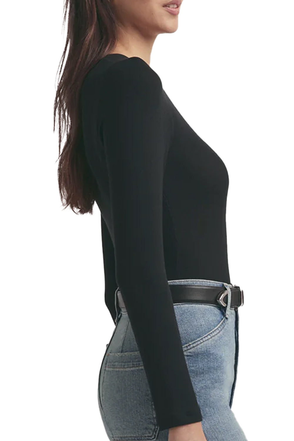 The Ribbed Long Sleeve in Black