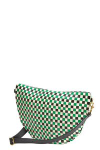 Grande Fanny in Green Apple Multi Woven Checker