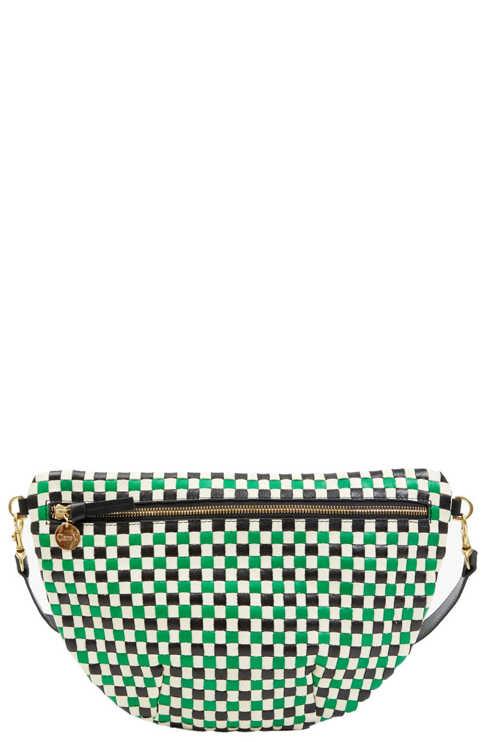 Grande Fanny in Green Apple Multi Woven Checker