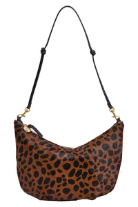 Lune Shoulder Bag in Tan Leopard