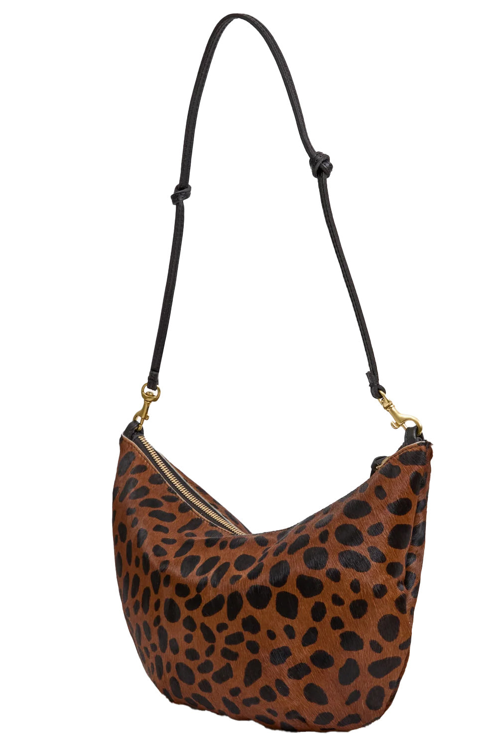 Lune Shoulder Bag in Tan Leopard