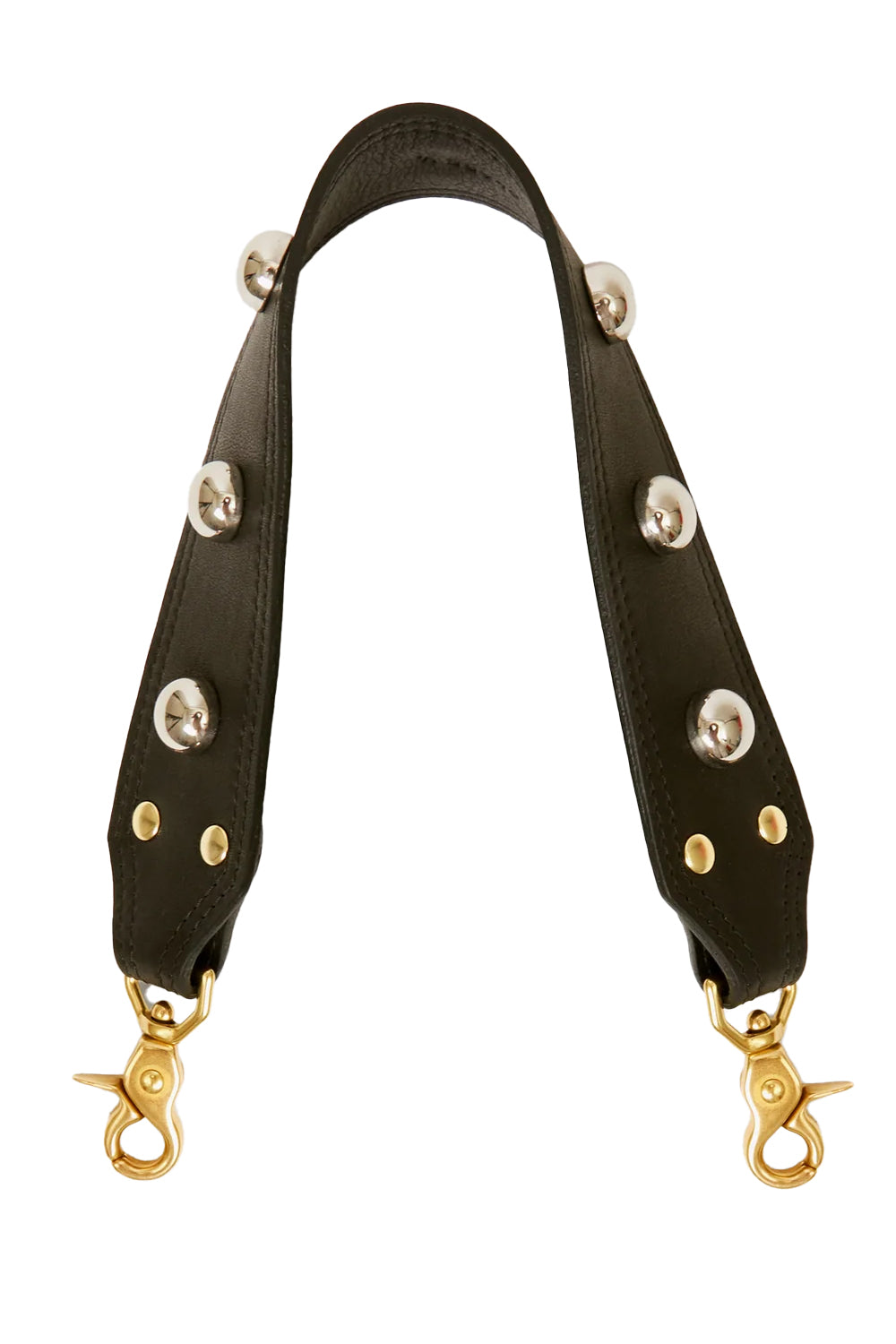 Shoulder Strap in Black with Black Studs