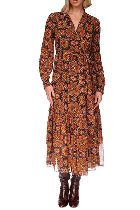 Risty Silk Jacquard Dress