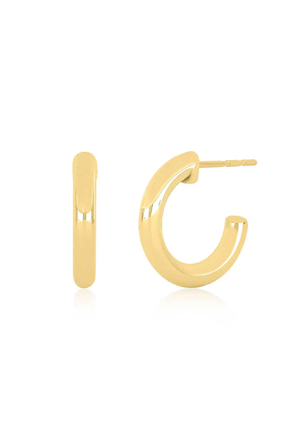 Sasha Hoop Earrings in 14k Yellow Gold