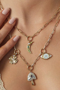 Jumbo Magic Moon Charm in 14k Yellow Gold