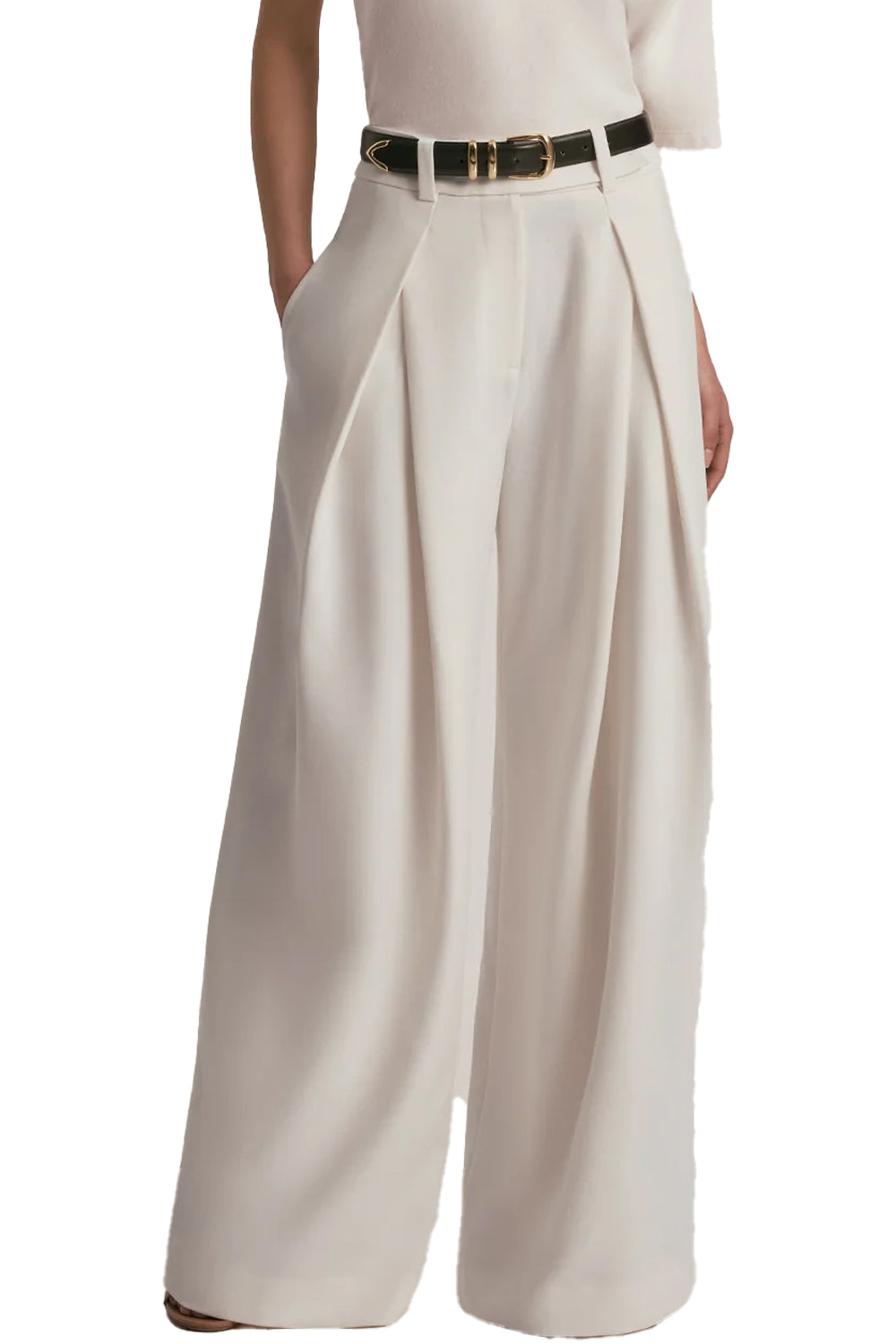 The Pleats Please Pant in Ivory