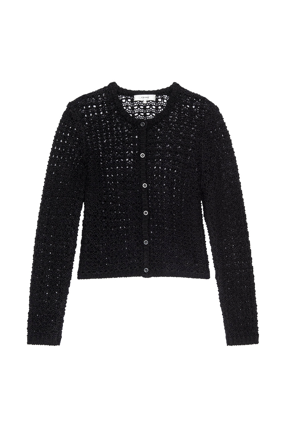 The Open Knit Cardi in Black