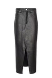 Leather Midaxi Skirt