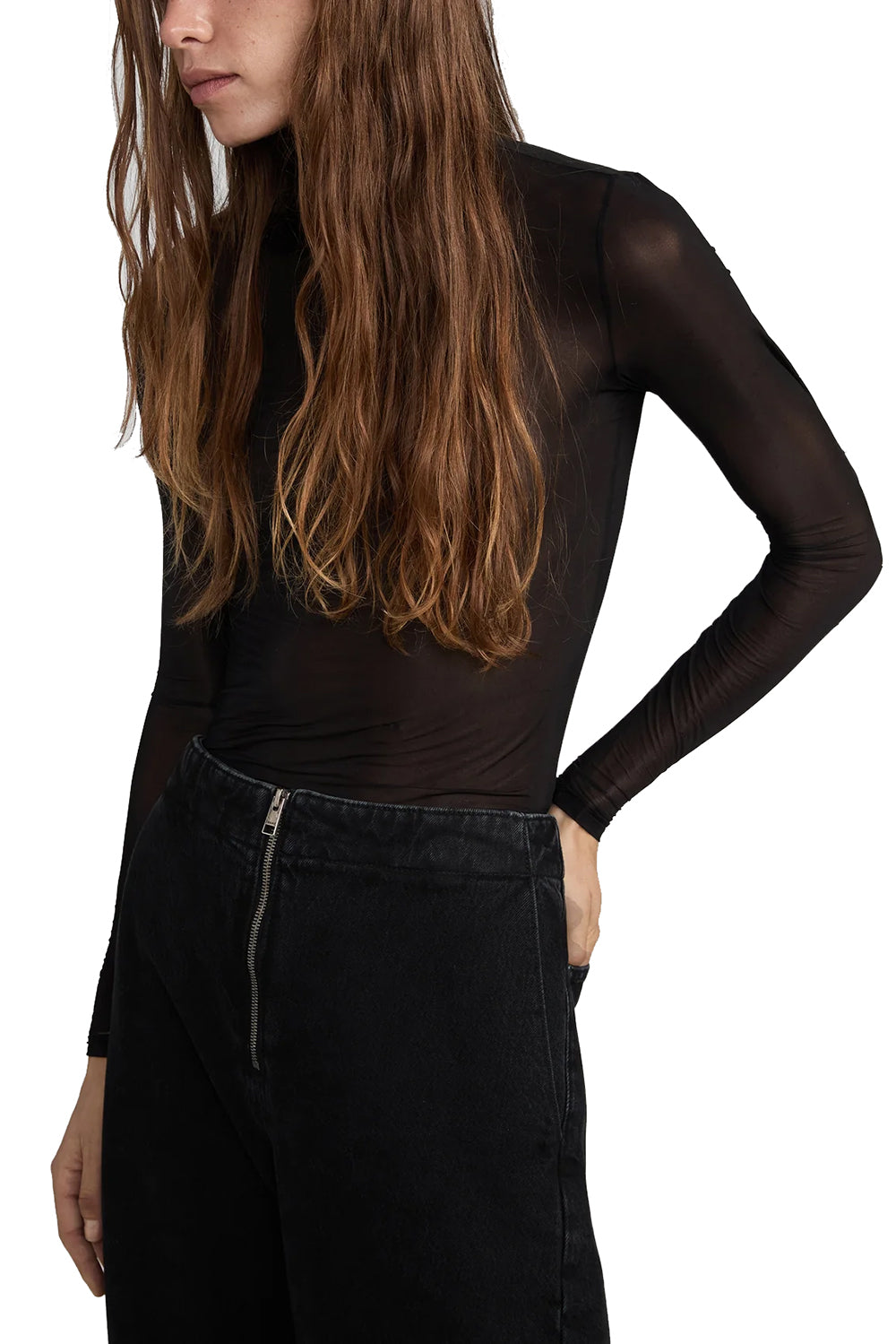 The Hosiery Turtleneck in Black