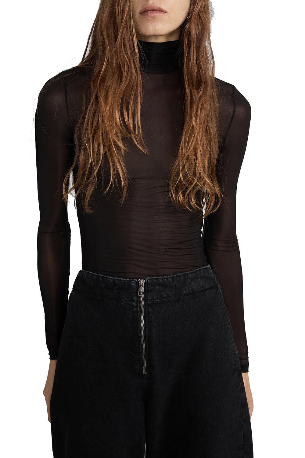 The Hosiery Turtleneck in Black