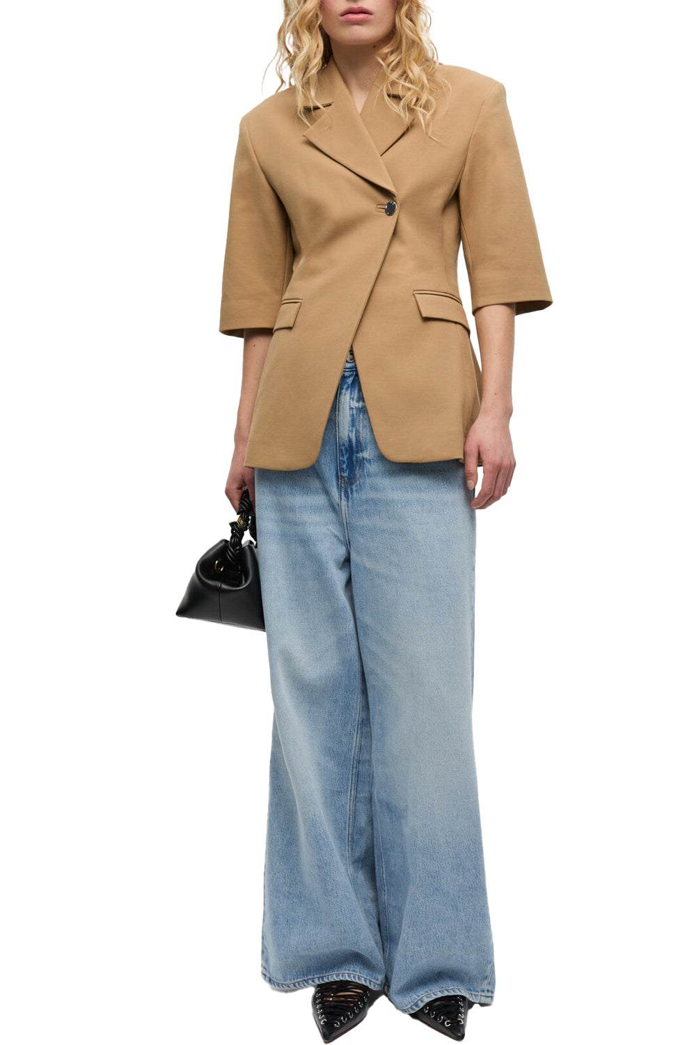 Light Blue Baggy Jeans in Light Blue Stone