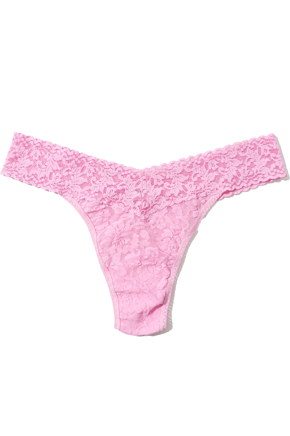 Signature Lace Printed Original Rise Thong in Strawberry Lemonade