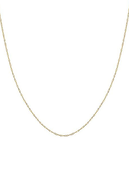 14K Gold Vermeil Long Short Link Chain Necklace with Pave Diamond Round Pendant
