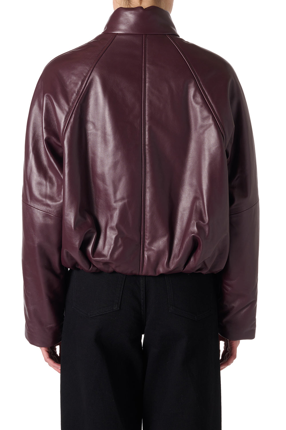 Delta Leather Jacket in Purple