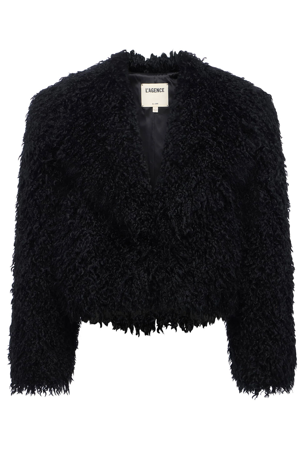 Aura Cropped Faux Fur Jacket