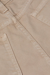 Alicent Wide-Leg Jean in Pale Khaki