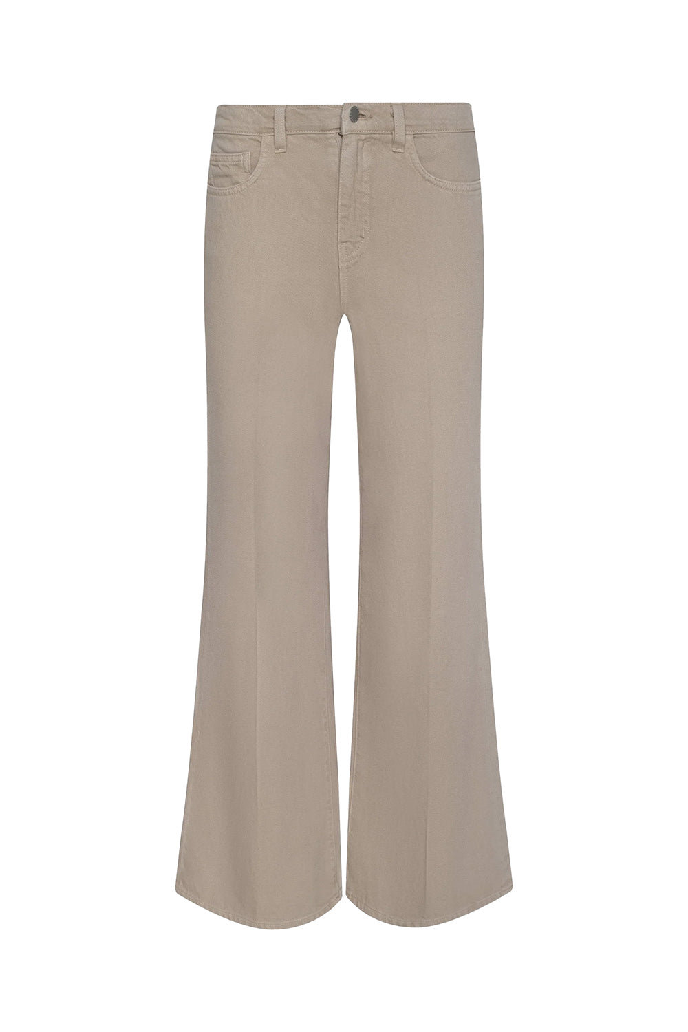 Alicent Wide-Leg Jean in Pale Khaki