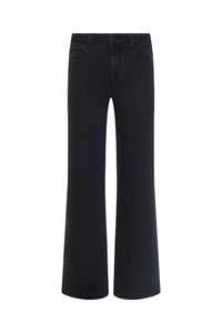 Scottie Wide Leg Jean in Washed Black