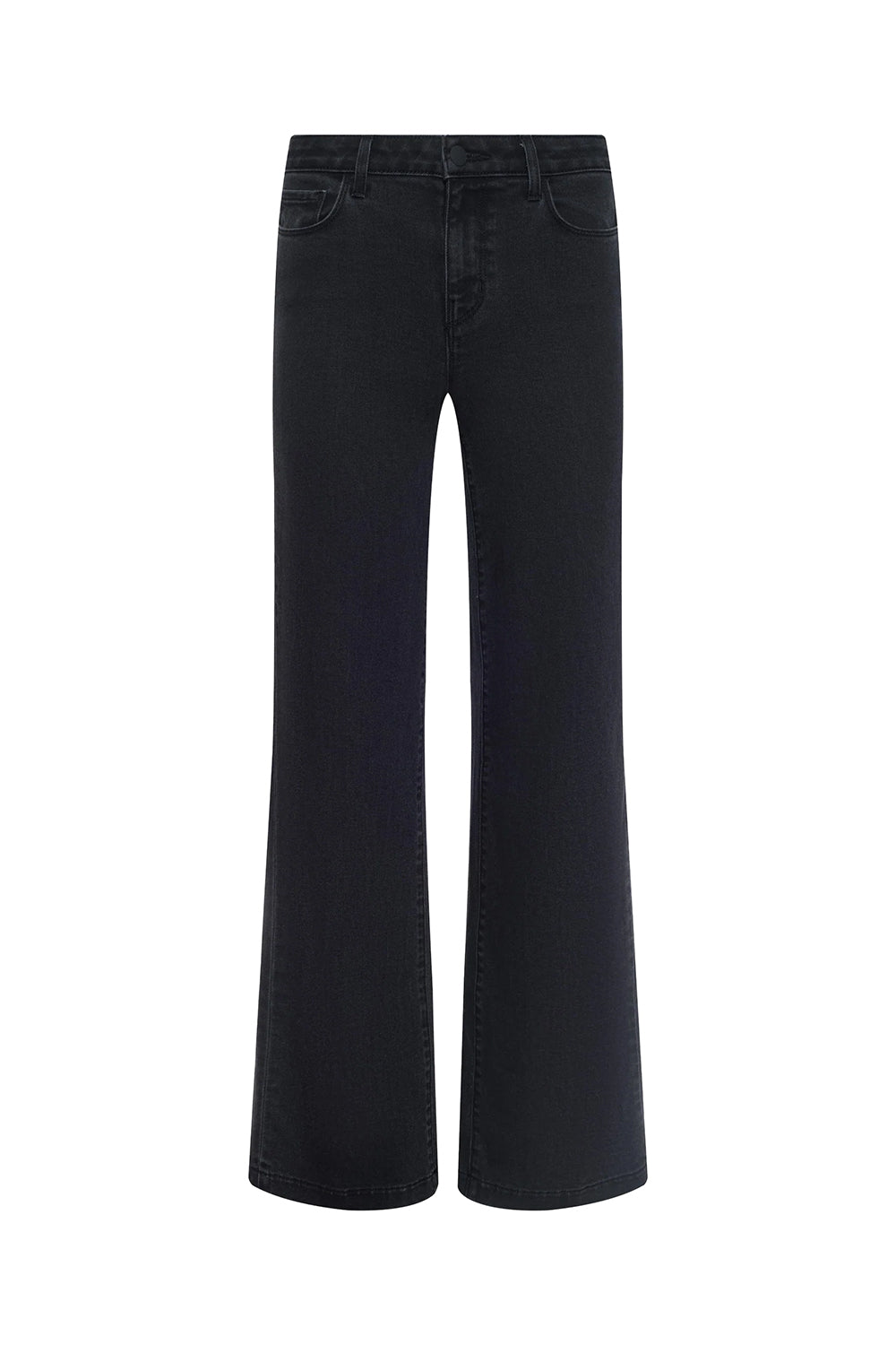 Scottie Wide Leg Jean in Washed Black