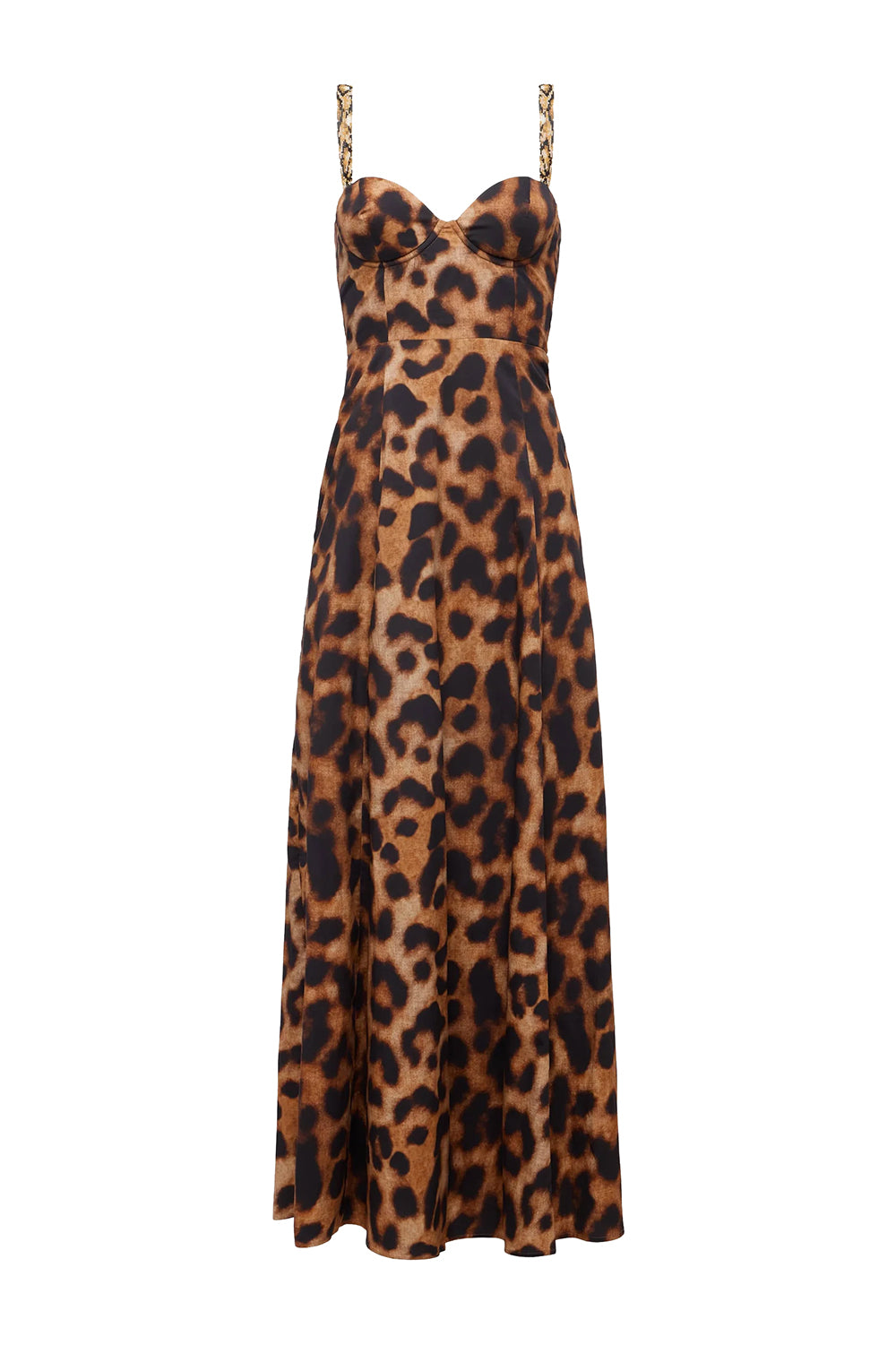 Sutton Dress in Tan Black Leopard