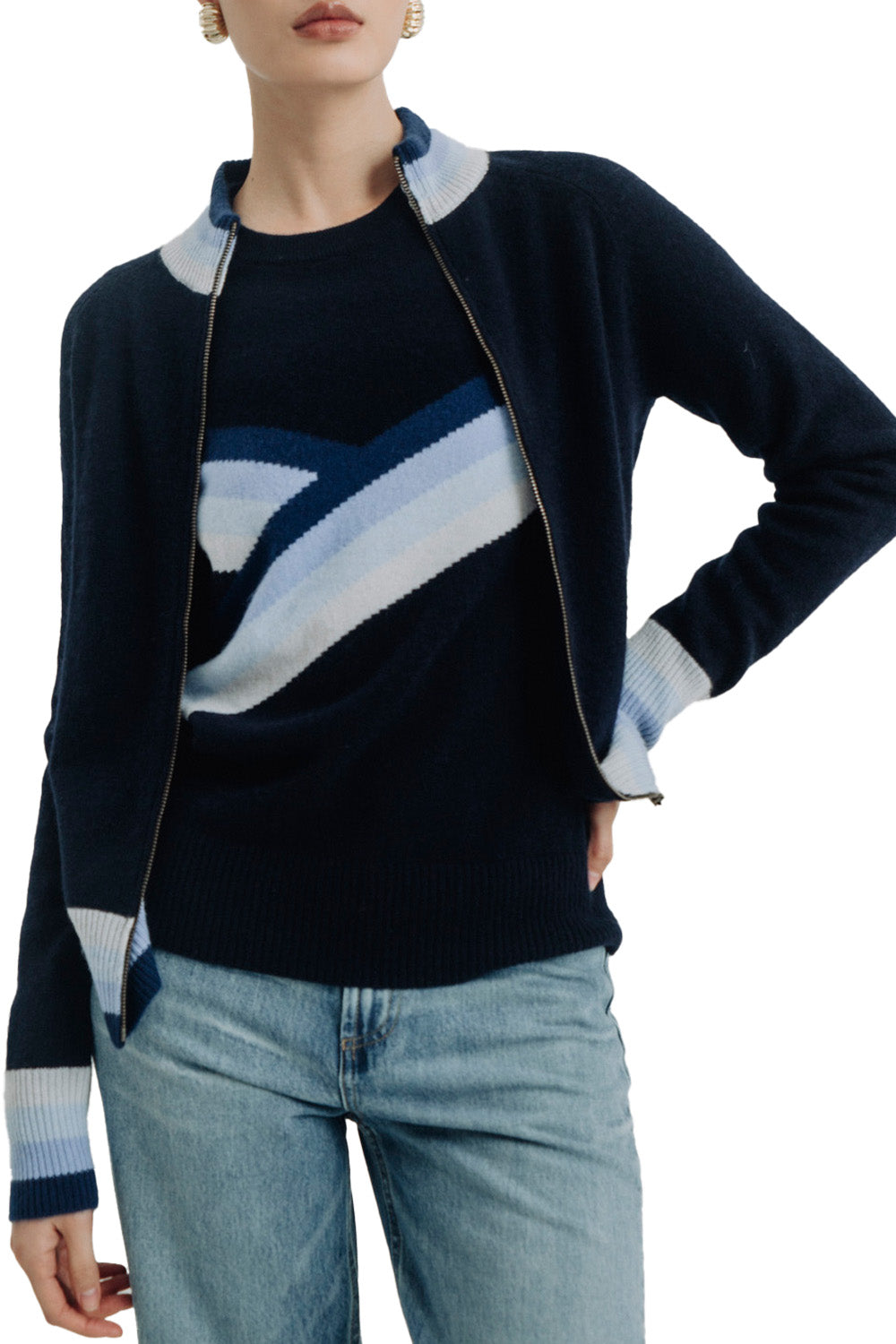 Tadema Cardigan in Navy
