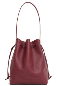 Drawstring Cabas in Oxblood