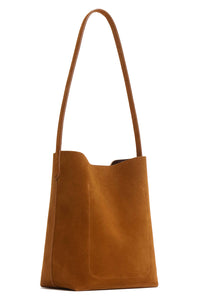 Small Everyday Cabas in Cuoio Suede