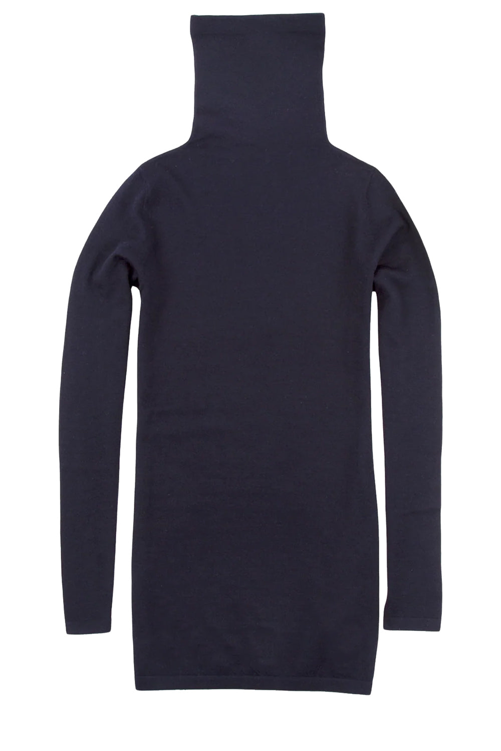 Superfine Funnel-Neck Sweater in Navy Cashmere