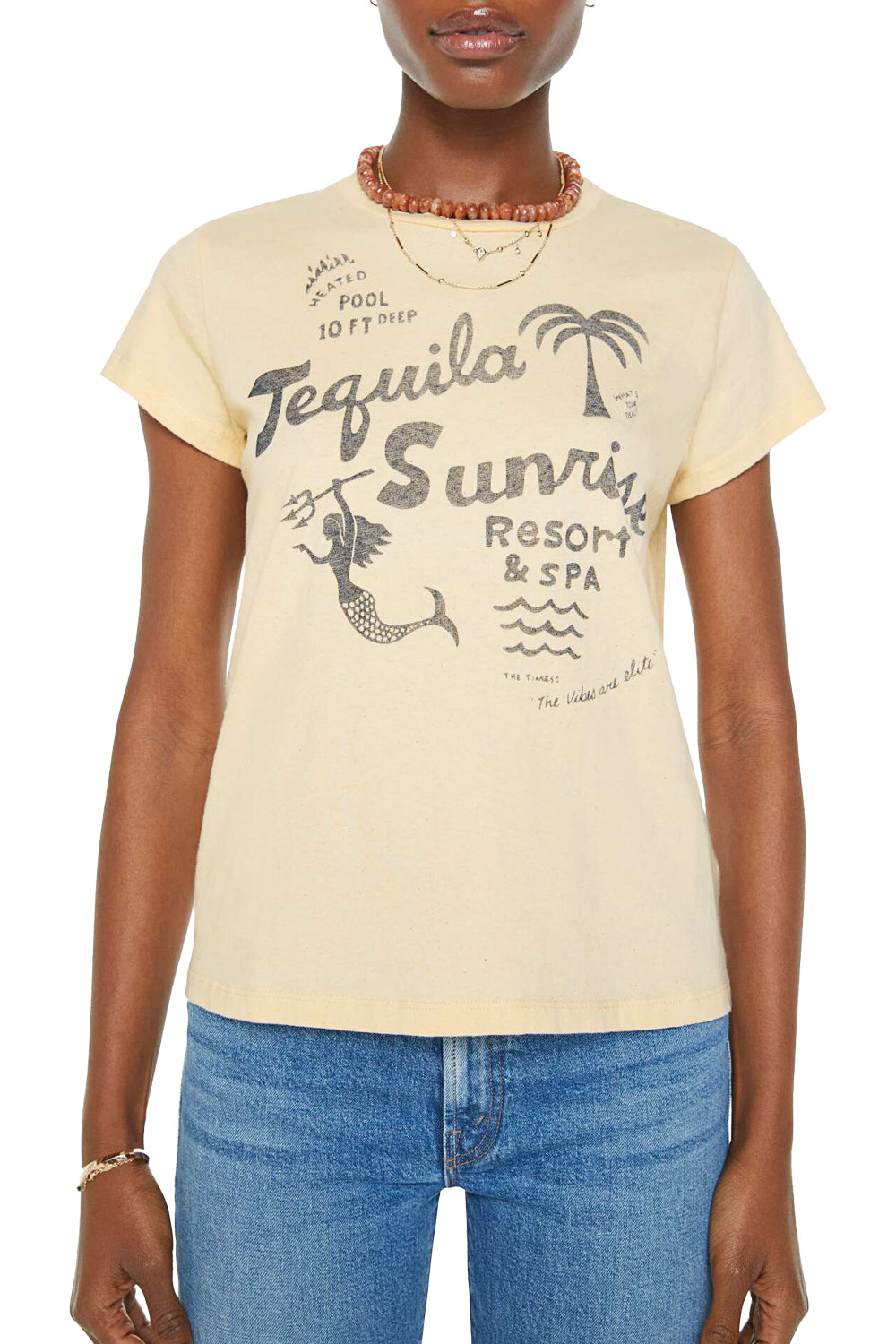Boxy Goodie Goodie Tee in Tequila Sunrise Resort