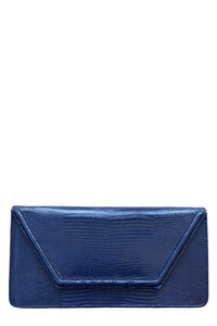 Lola Clutch in Navy Lizard