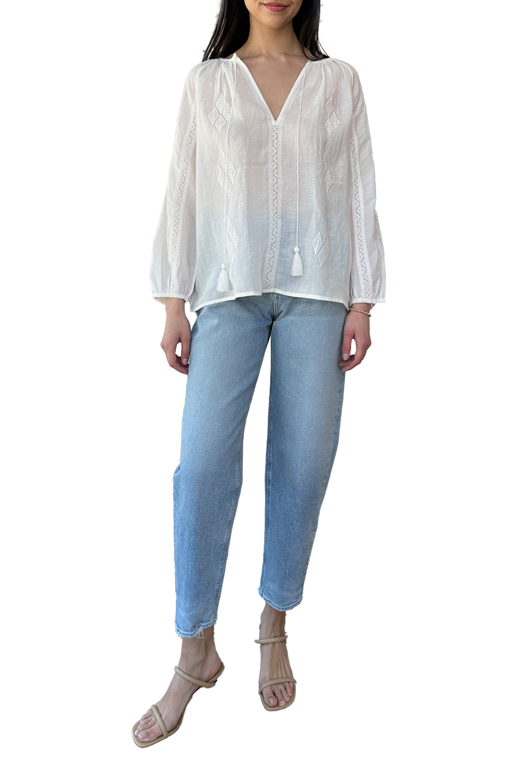 Cristo Blouse in Ivory