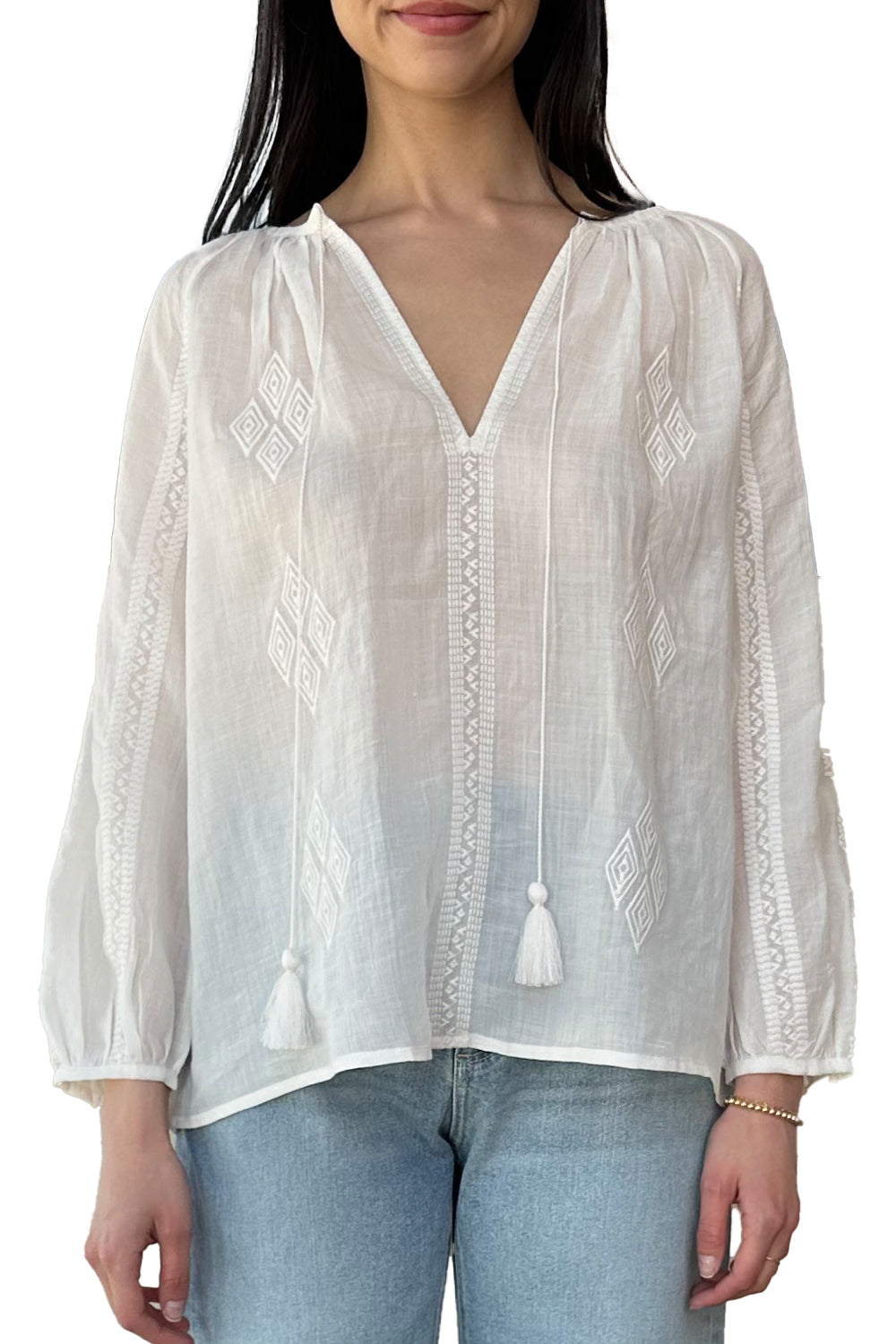 Cristo Blouse in Ivory