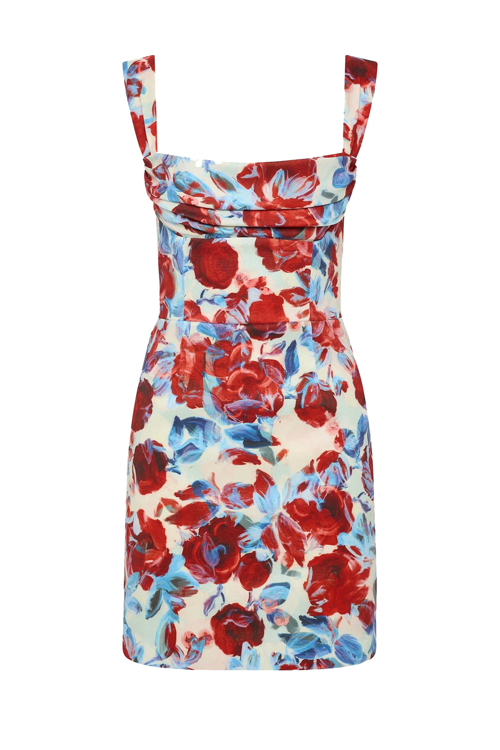 Fleurette Mini Dress in Red Poppy Fields Print