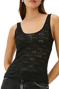 Donya Top in Black Lace