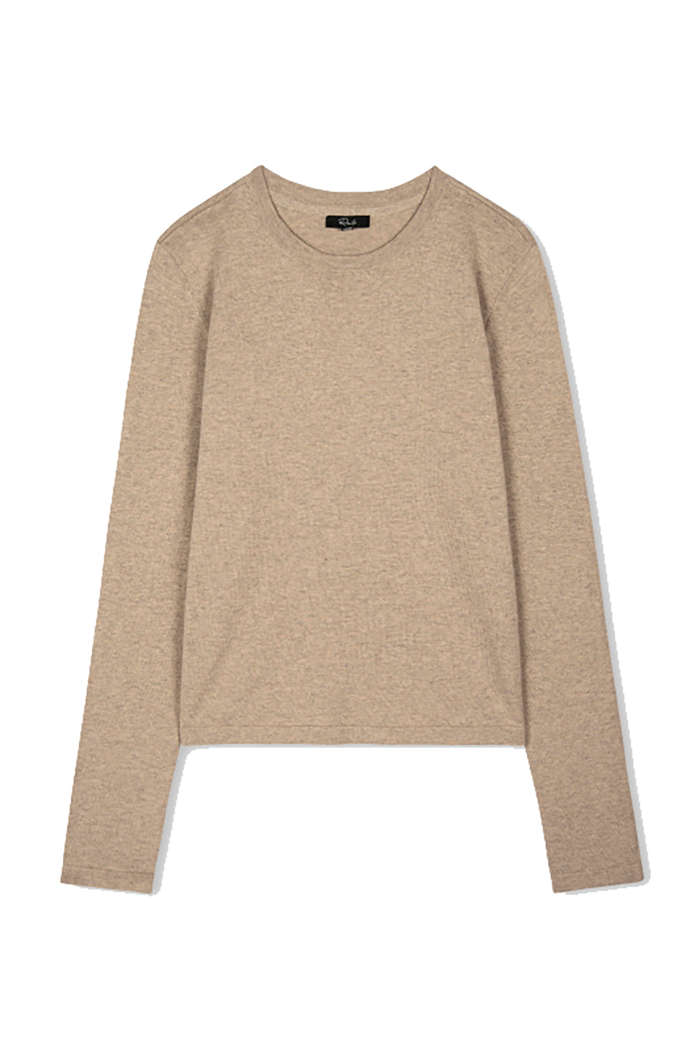 専用 kaval／Cotton,Cashmere Long T−shirt 6411 Sueded Long Sleeve T-Shirt - Heather Charcoal | NLA