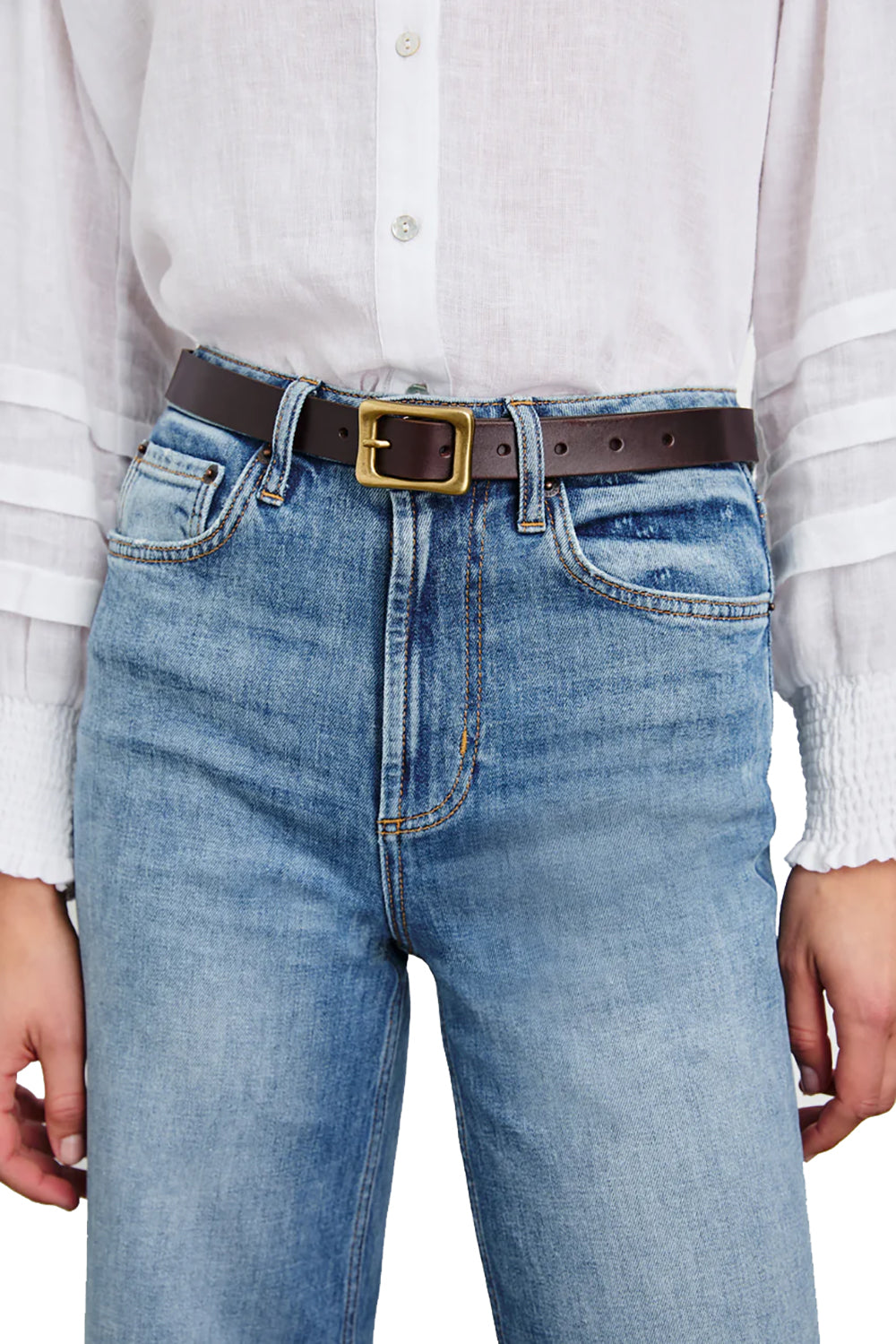 Remi Belt in Brown Gold