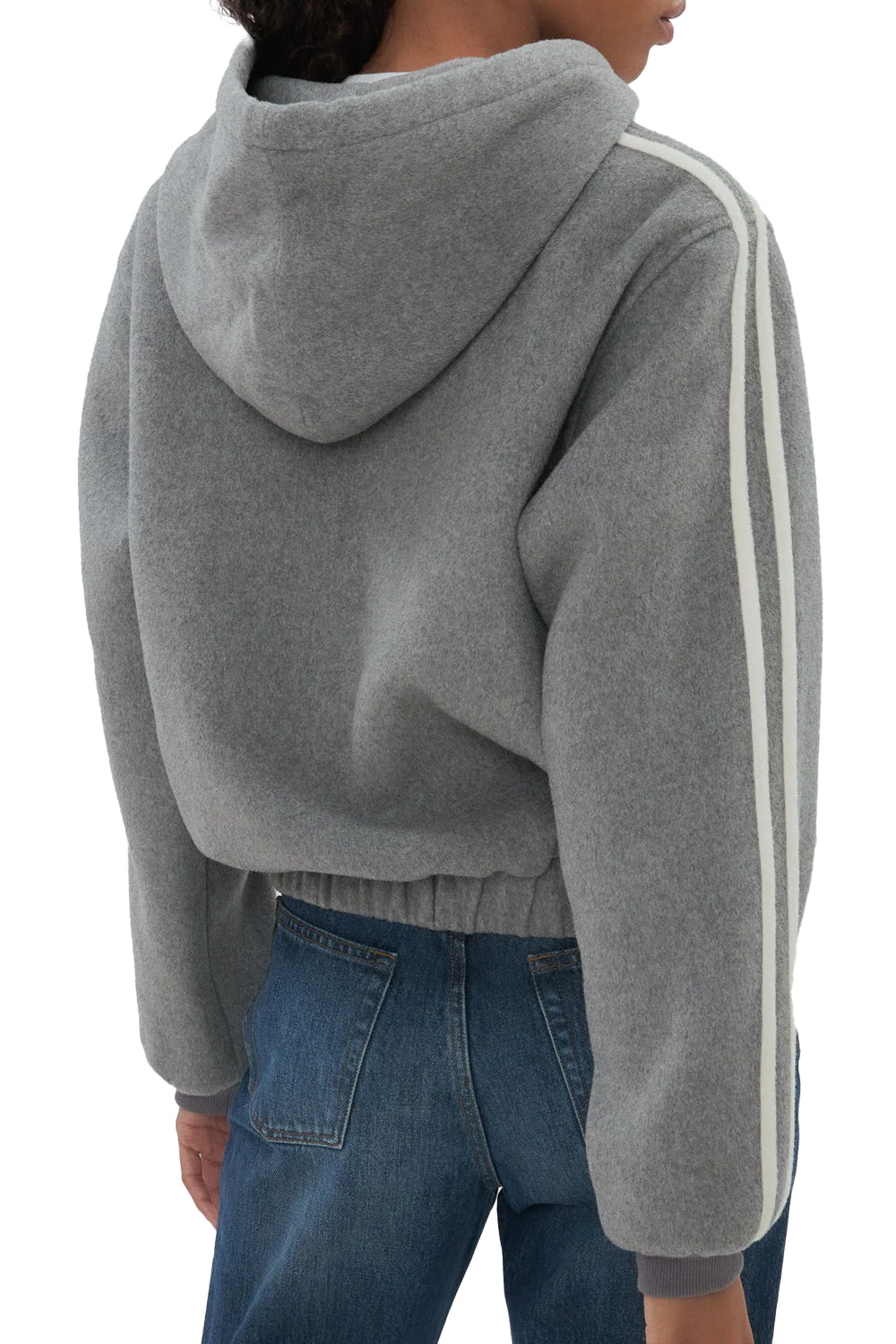 The Boyfriend Zip in Grey