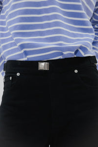 Buckle Jean in Black Black