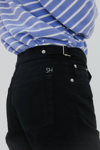 Buckle Jean in Black Black