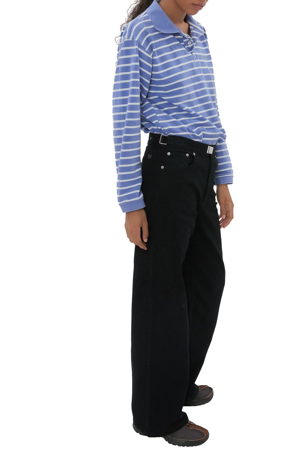 Buckle Jean in Black Black