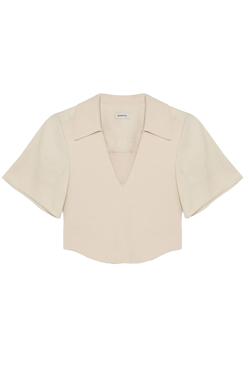 Lizzie Linen Knit Top in Sand