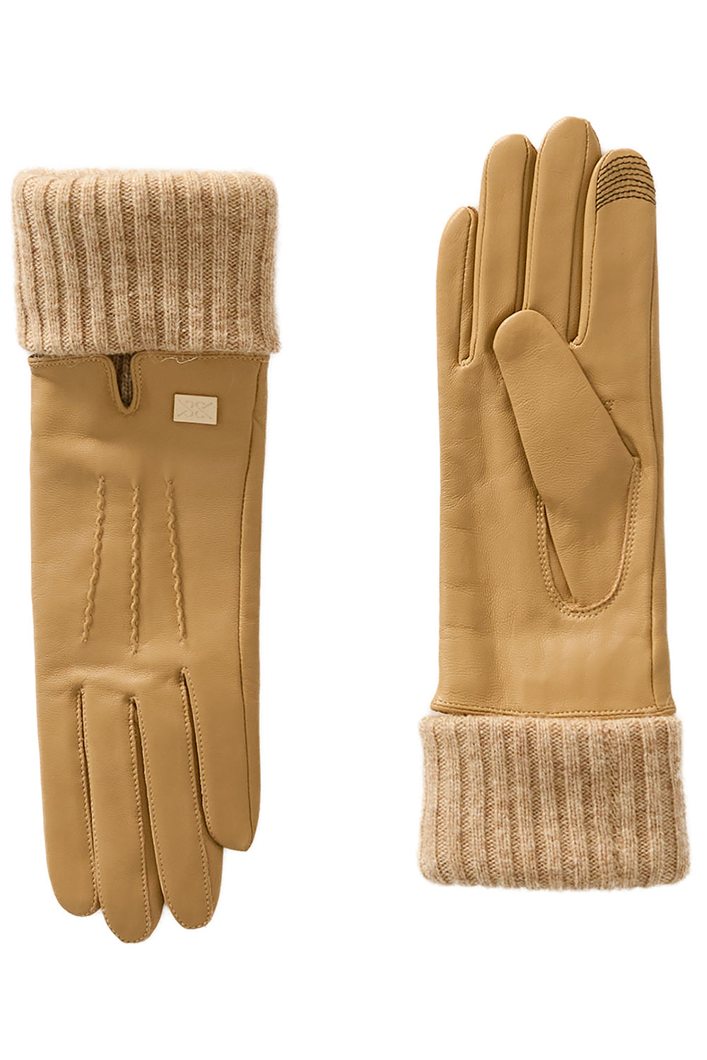 Carmel Leather Gloves in Teak