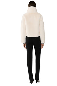 Kendell Faux Fur Jacket in Powder